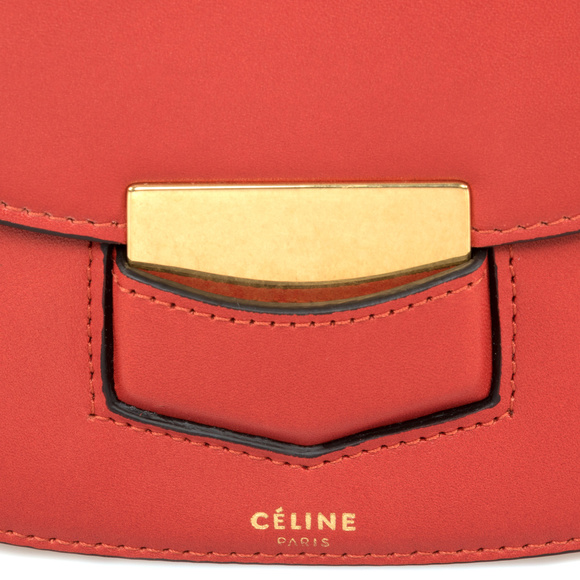 Céline Trotter Red Calfskin Leather Small - Picture 5 of 6